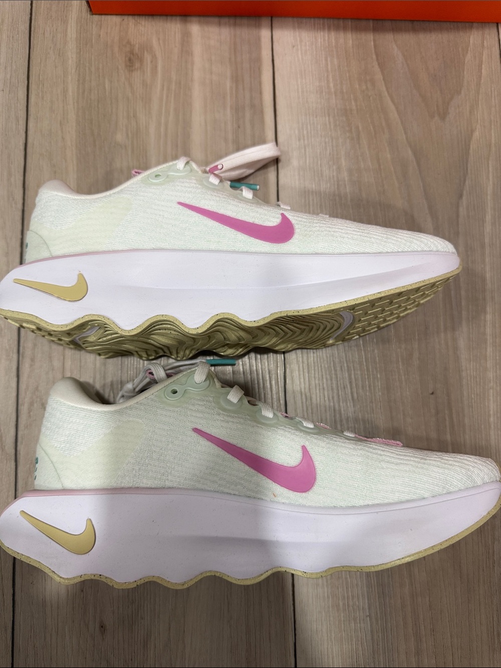 Nike Women's Trainers - Pink & Pale Yellow Accents - Picture 1 of 8